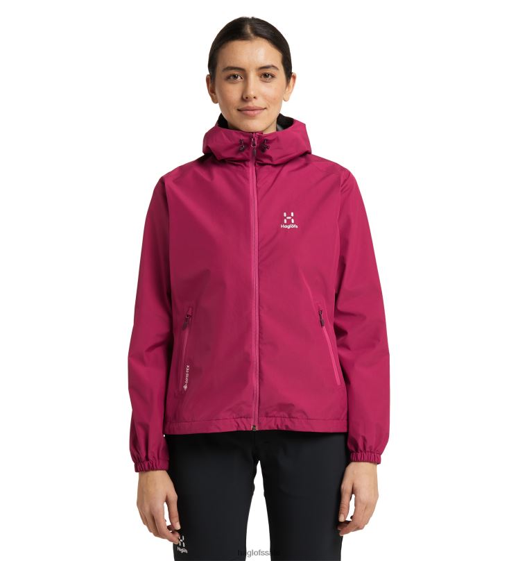 Deep Pink Women Haglofs Betula GTX Jacket Tops ZXT0L742