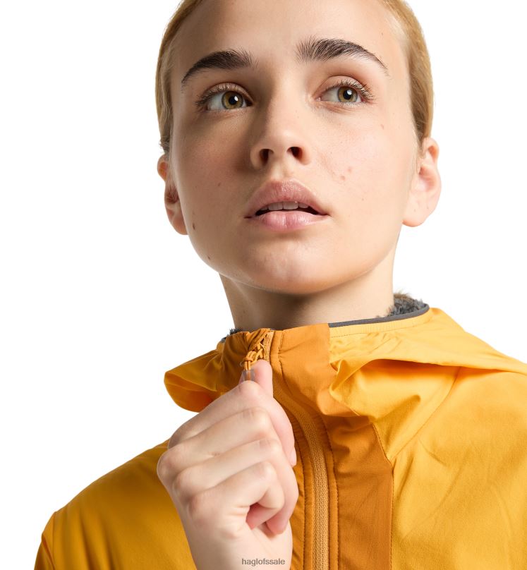 Desert Yellow/Sunny Yellow Women Haglofs L.I.M Alpha Hood Tops ZXT0L594