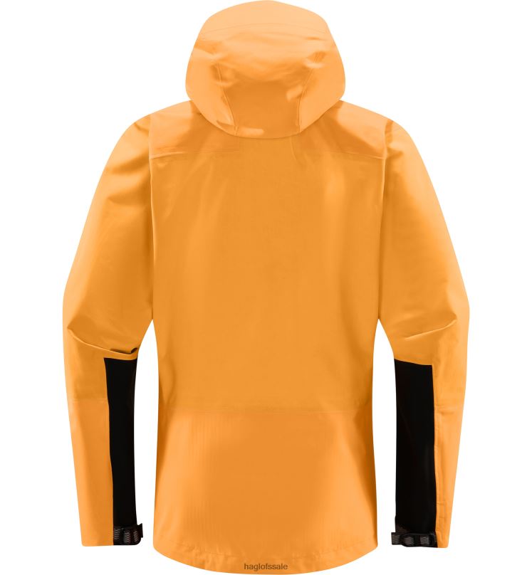 Desert Yellow Women Haglofs ROC Mono Proof Jacket Tops ZXT0L637