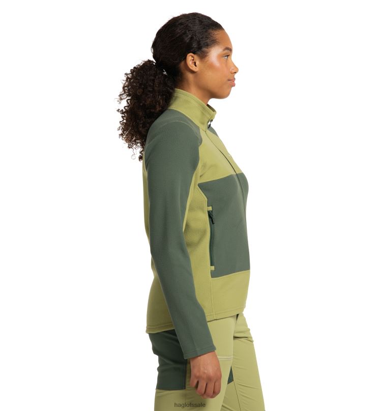 Fjell Green/Thyme Green Women Haglofs Buteo Mid Jacket Tops ZXT0L572