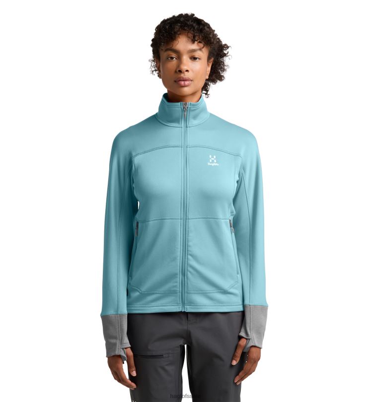 Frost Blue/Concrete Women Haglofs Betula Jacket Tops ZXT0L562