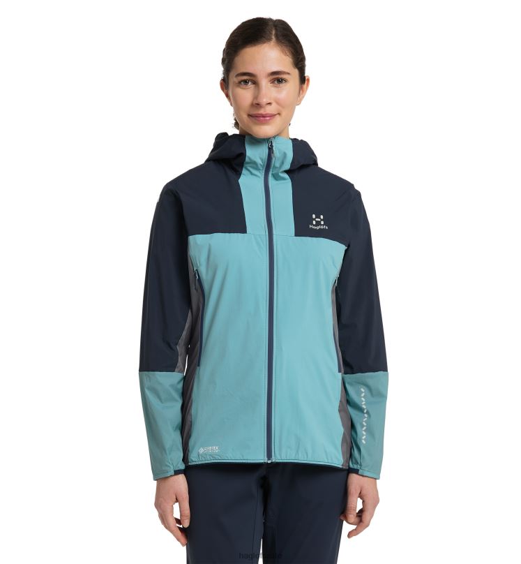 Frost Blue/Tarn Blue Women Haglofs L.I.M Alpha Hood Tops ZXT0L593