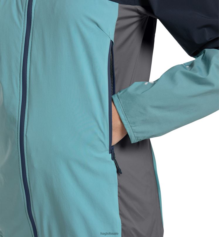 Frost Blue/Tarn Blue Women Haglofs L.I.M Alpha Hood Tops ZXT0L593