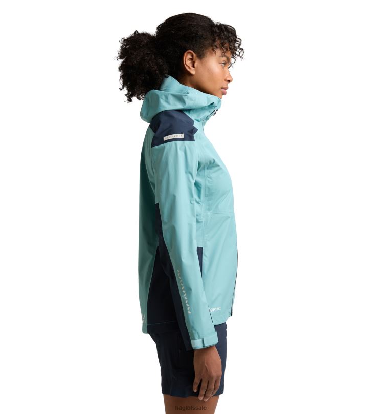 Frost Blue/Tarn Blue Women Haglofs L.I.M Rugged GTX Jacket Tops ZXT0L633