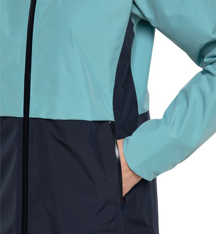 Frost Blue/Tarn Blue Women Haglofs Wilda GTX Jacket Tops ZXT0L603