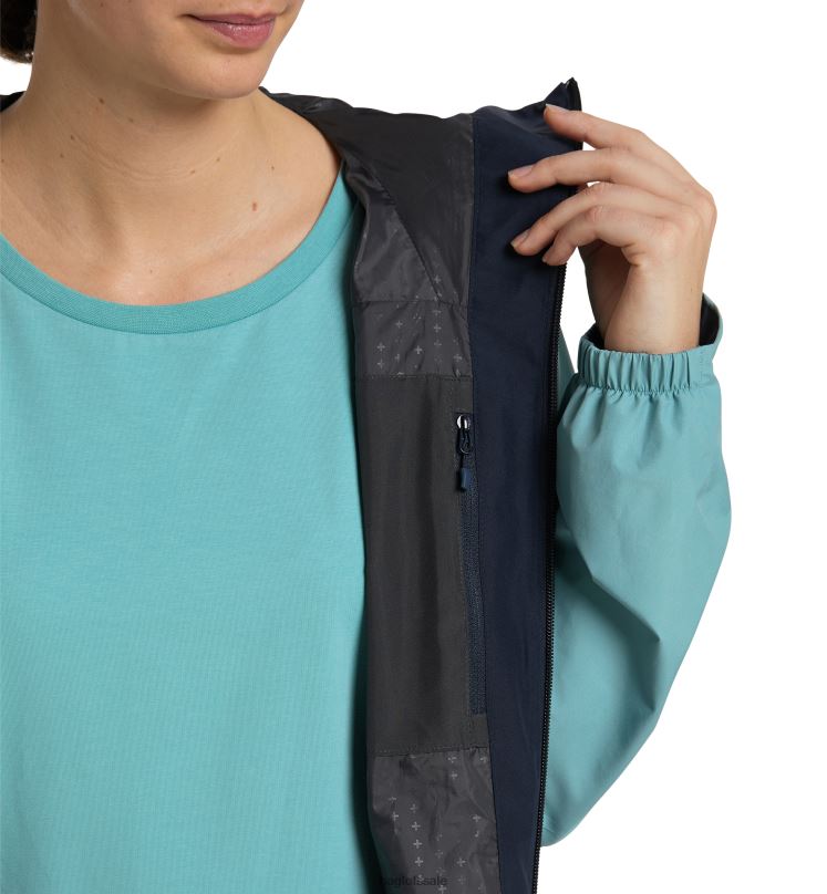 Frost Blue/Tarn Blue Women Haglofs Wilda GTX Jacket Tops ZXT0L603