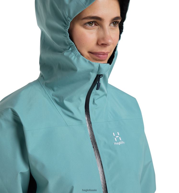 Frost Blue/Tarn Blue Women Haglofs Wilda GTX Jacket Tops ZXT0L603