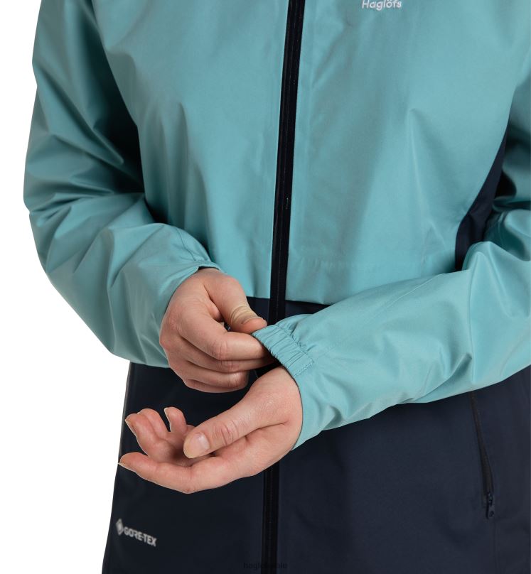 Frost Blue/Tarn Blue Women Haglofs Wilda GTX Jacket Tops ZXT0L603