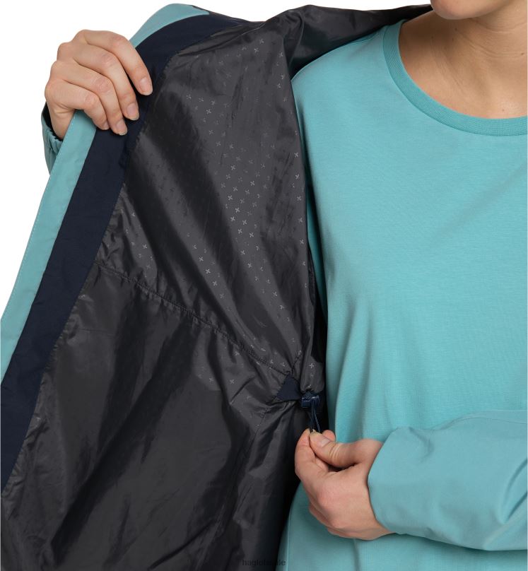 Frost Blue/Tarn Blue Women Haglofs Wilda GTX Parka Tops ZXT0L677