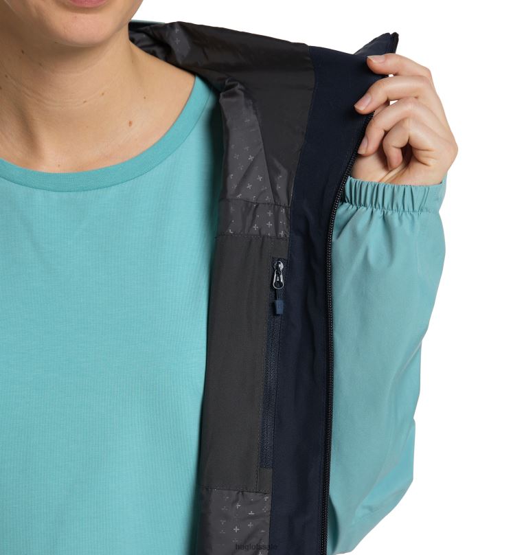 Frost Blue/Tarn Blue Women Haglofs Wilda GTX Parka Tops ZXT0L677