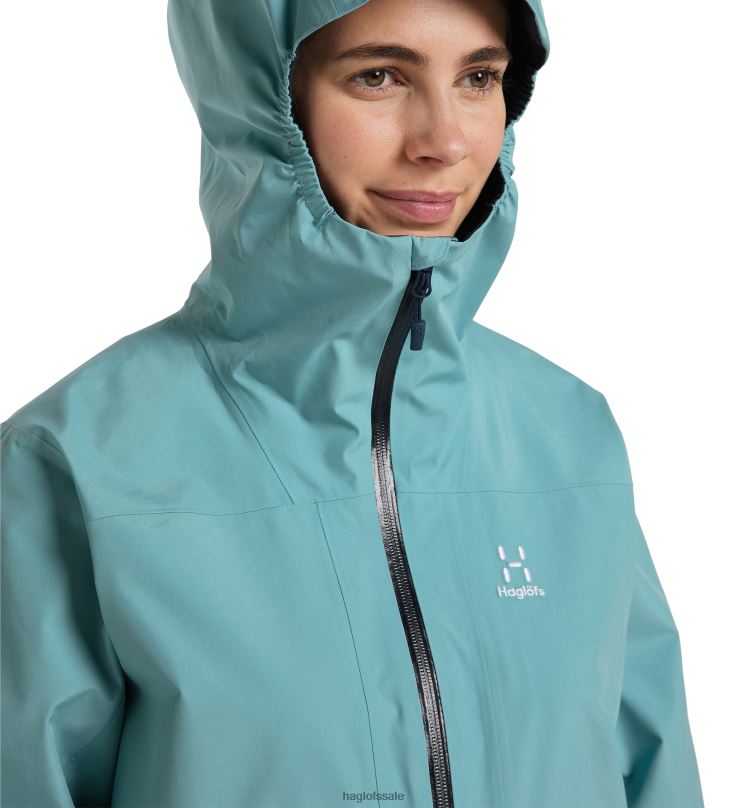 Frost Blue/Tarn Blue Women Haglofs Wilda GTX Parka Tops ZXT0L677