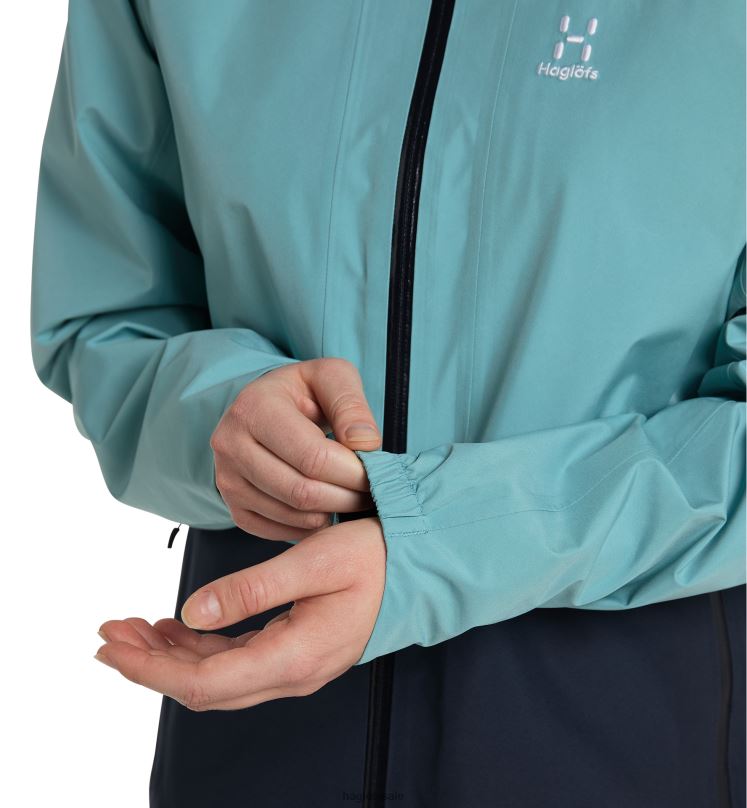 Frost Blue/Tarn Blue Women Haglofs Wilda GTX Parka Tops ZXT0L677