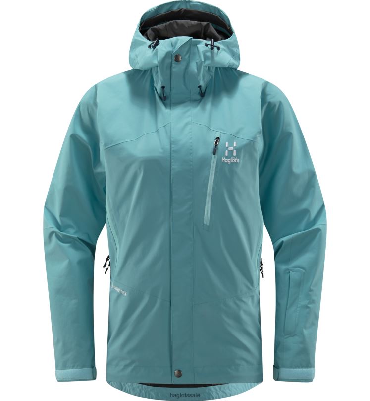 Frost Blue Women Haglofs Astral GTX Jacket Tops ZXT0L682