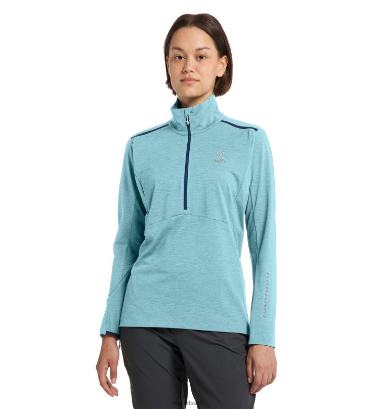 Frost Blue Women Haglofs L.I.M Strive Mid Top Tops ZXT0L591