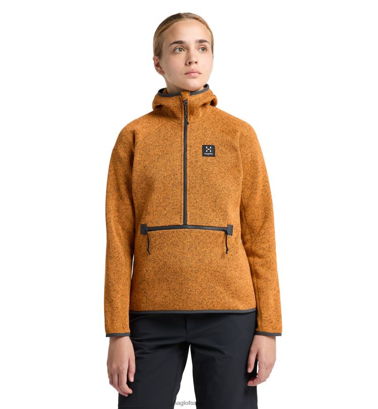 Golden Brown Women Haglofs Risberg 1/2 Zip Tops ZXT0L691