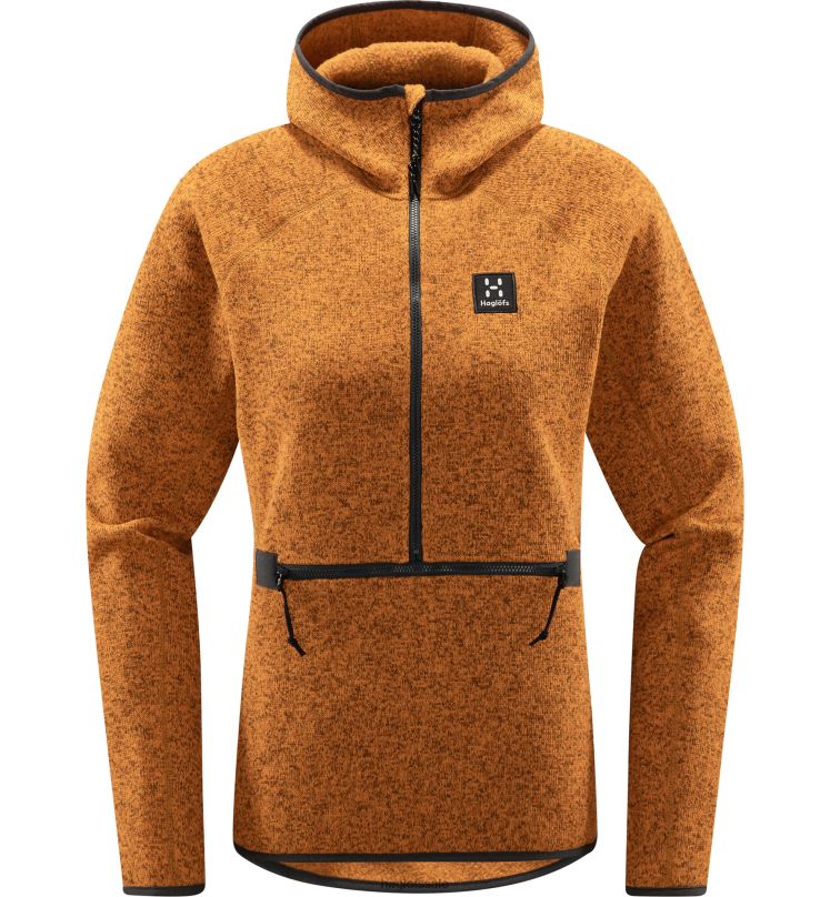 Golden Brown Women Haglofs Risberg 1/2 Zip Tops ZXT0L691