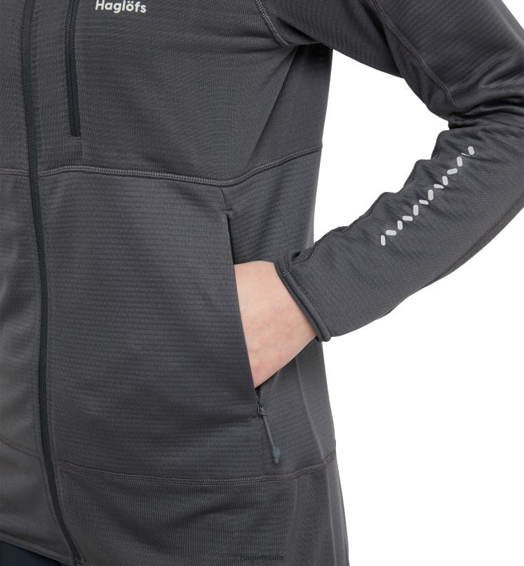 Magnetite Women Haglofs L.I.M Mid Fast Hood Tops ZXT0L595