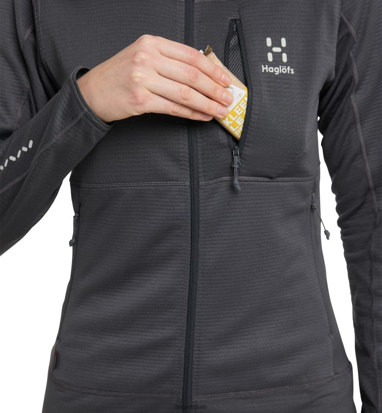 Magnetite Women Haglofs L.I.M Mid Fast Hood Tops ZXT0L595