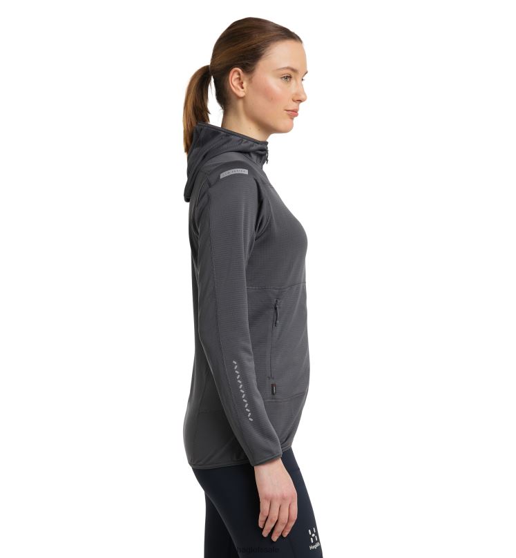 Magnetite Women Haglofs L.I.M Mid Fast Hood Tops ZXT0L595