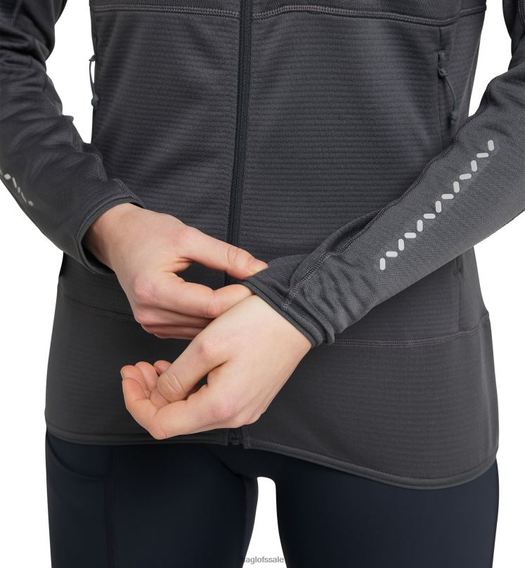 Magnetite Women Haglofs L.I.M Mid Fast Hood Tops ZXT0L595