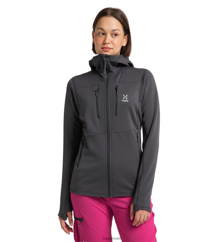 Magnetite Women Haglofs Roc Nordic Mid Hood Tops ZXT0L734