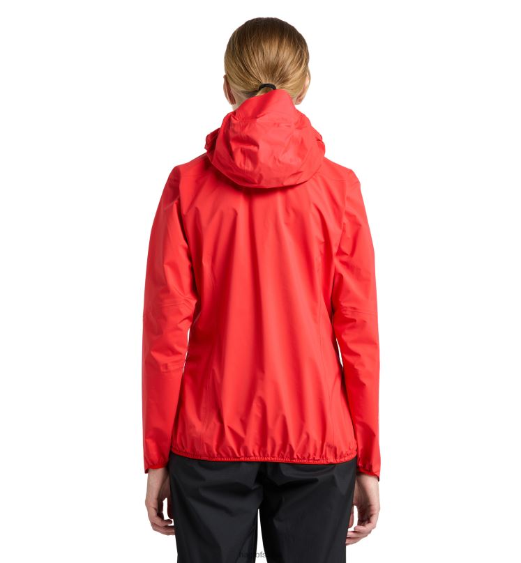 Poppy Red Women Haglofs L.I.M GTX Active Jacket Tops ZXT0L578