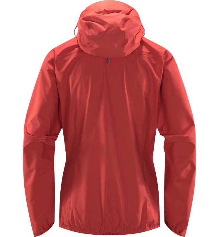 Poppy Red Women Haglofs L.I.M GTX Active Jacket Tops ZXT0L578