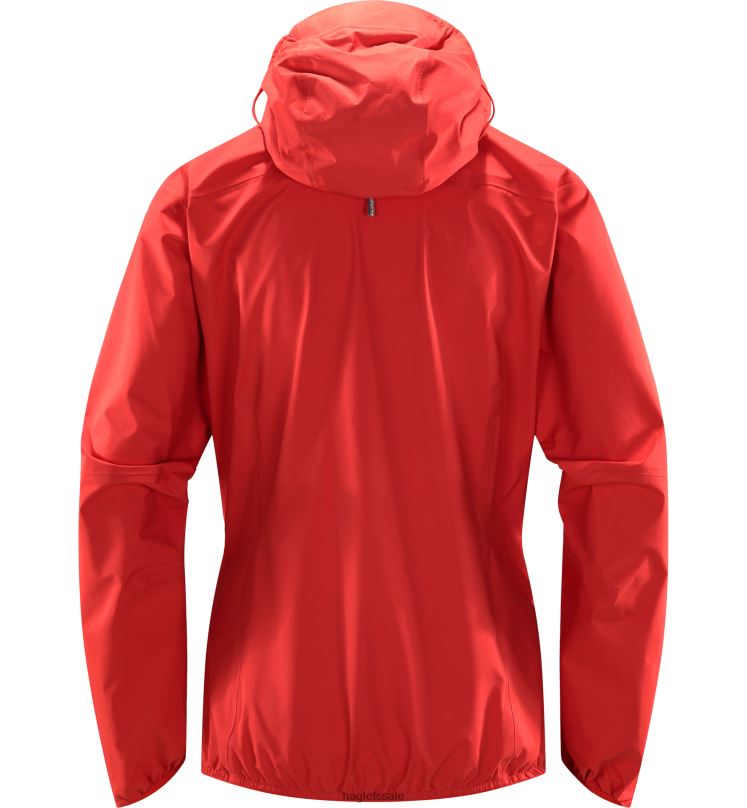 Poppy Red Women Haglofs L.I.M GTX Active Jacket Tops ZXT0L578