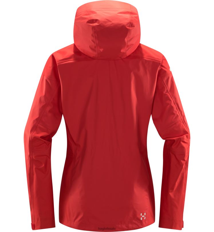 Poppy Red Women Haglofs L.I.M Rugged GTX Jacket Tops ZXT0L634