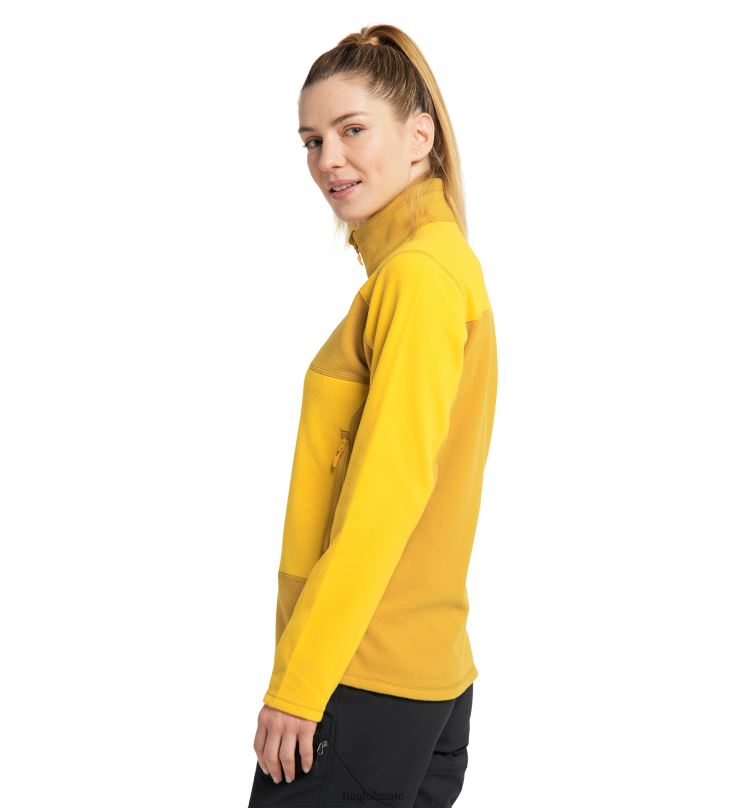 Pumpkin Yellow/Autumn Leaves Women Haglofs Buteo Mid Jacket Tops ZXT0L571