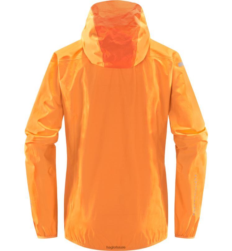 Soft Orange/Flame Orange Women Haglofs L.I.M Proof Jacket Tops ZXT0L697