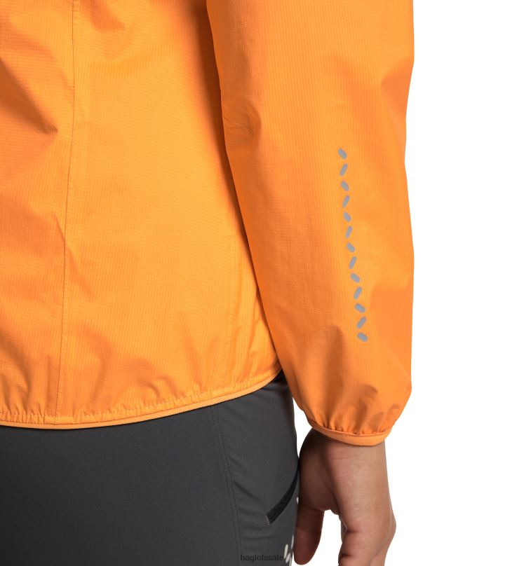 Soft Orange/Flame Orange Women Haglofs L.I.M Proof Jacket Tops ZXT0L697