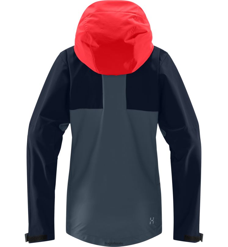 Steel Blue/Tarn Blue Women Haglofs Roc Sight Softshell Jacket Tops ZXT0L675