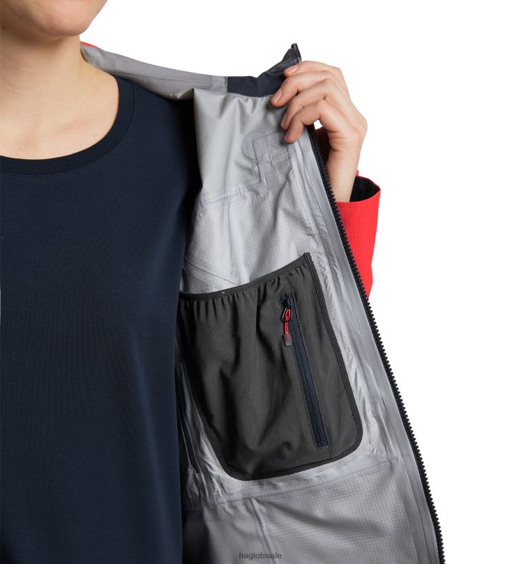 Steel Blue/Tarn Blue Women Haglofs Spitz GTX Pro Jacket Tops ZXT0L601