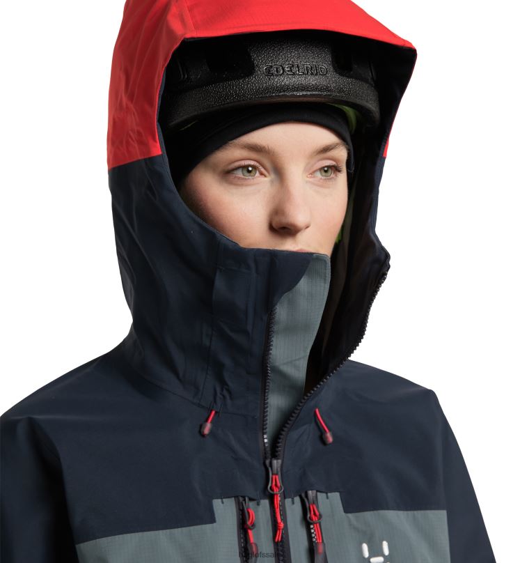 Steel Blue/Tarn Blue Women Haglofs Spitz GTX Pro Jacket Tops ZXT0L601