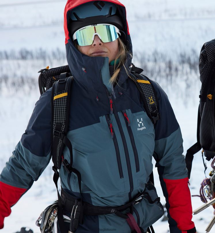 Steel Blue/Tarn Blue Women Haglofs Spitz GTX Pro Jacket Tops ZXT0L601