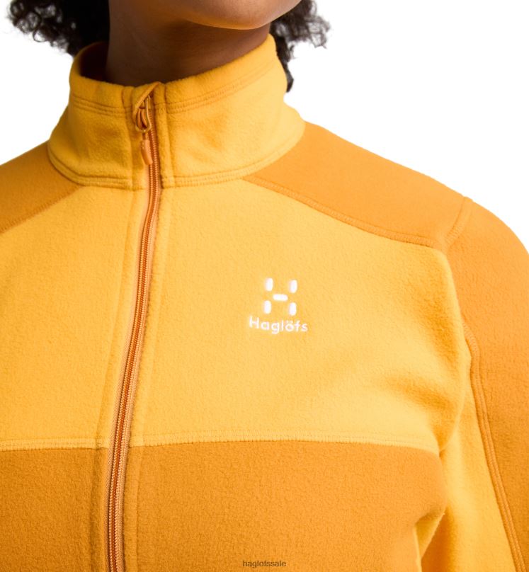 Sunny Yellow/Desert Yellow Women Haglofs Buteo Mid Jacket Tops ZXT0L574