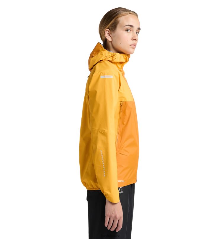 Sunny Yellow/Desert Yellow Women Haglofs L.I.M GTX Active Jacket Tops ZXT0L667
