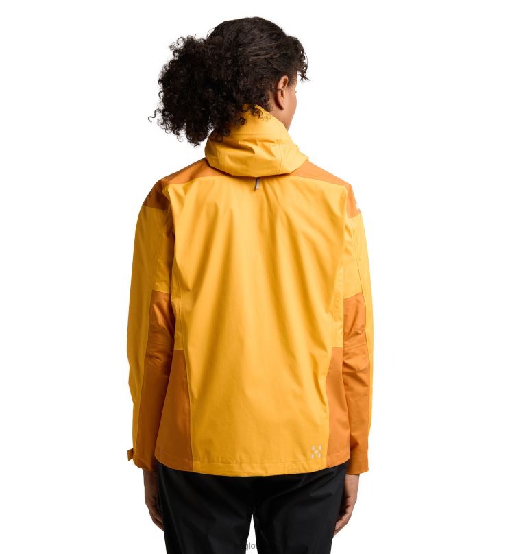 Sunny Yellow/Desert Yellow Women Haglofs L.I.M Rugged GTX Jacket Tops ZXT0L635