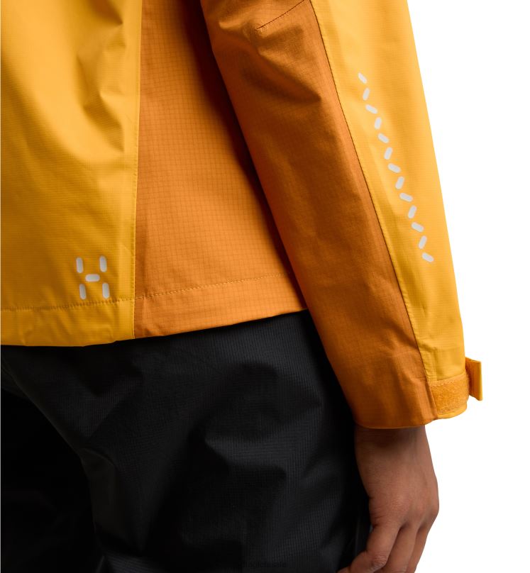 Sunny Yellow/Desert Yellow Women Haglofs L.I.M Rugged GTX Jacket Tops ZXT0L635
