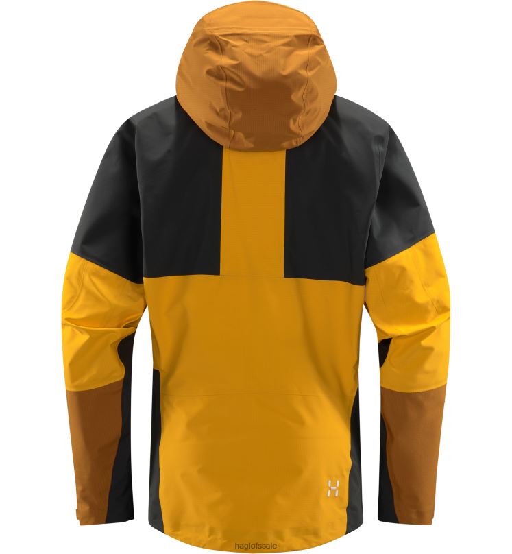 Sunny Yellow/Magnetite Women Haglofs Spitz GTX Pro Jacket Tops ZXT0L683