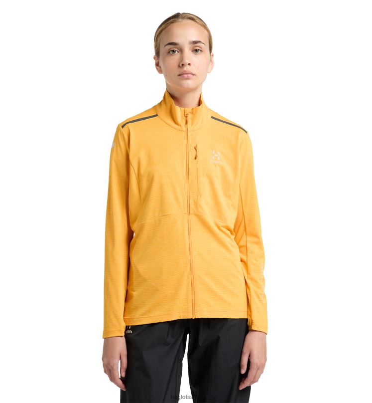 Sunny Yellow Women Haglofs L.I.M Strive Mid Jacket Tops ZXT0L589