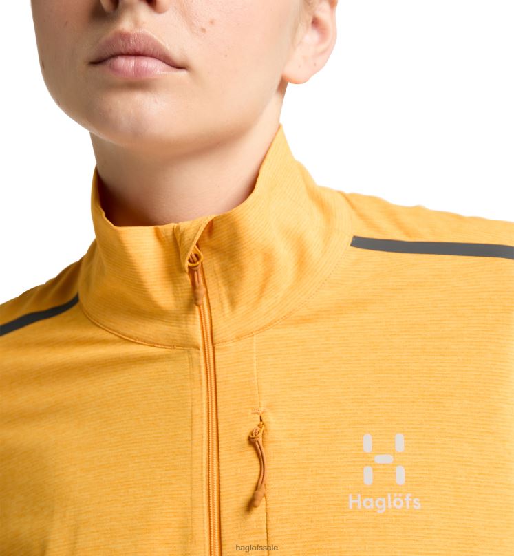 Sunny Yellow Women Haglofs L.I.M Strive Mid Jacket Tops ZXT0L589