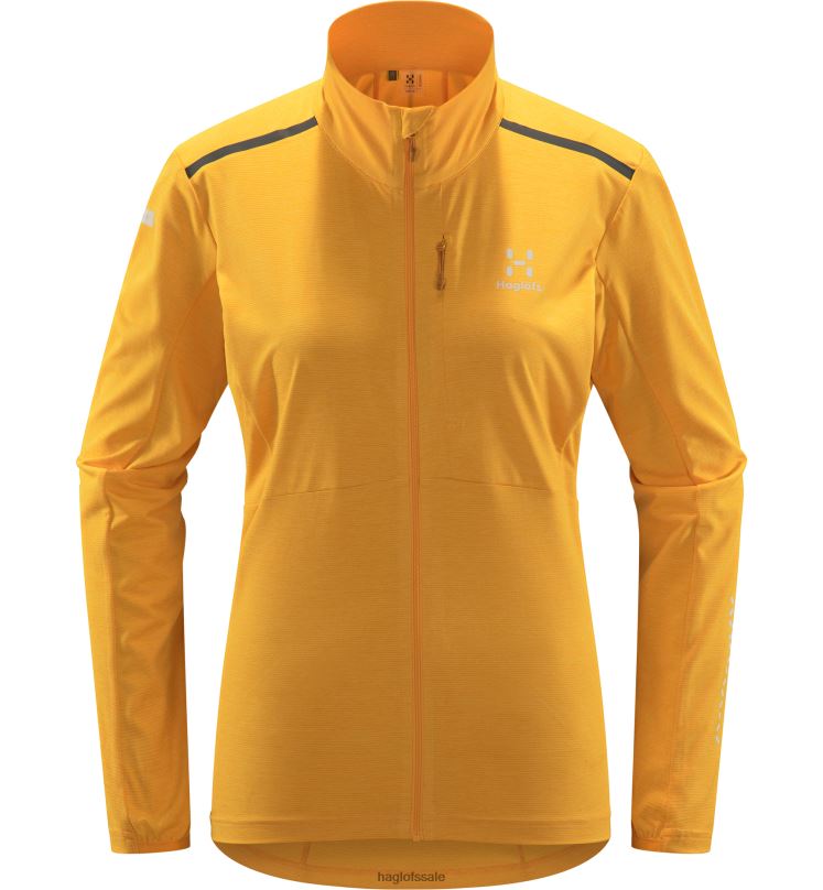 Sunny Yellow Women Haglofs L.I.M Strive Mid Jacket Tops ZXT0L589