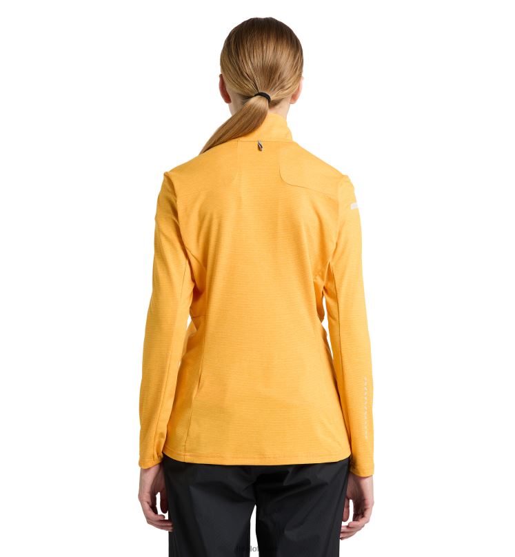 Sunny Yellow Women Haglofs L.I.M Strive Mid Top Tops ZXT0L592
