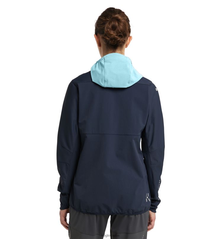Tarn Blue/Frost Blue Women Haglofs L.I.M Hybrid Softshell Jacket Tops ZXT0L673