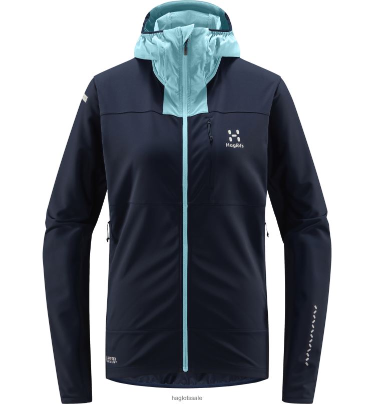 Tarn Blue/Frost Blue Women Haglofs L.I.M Hybrid Softshell Jacket Tops ZXT0L673