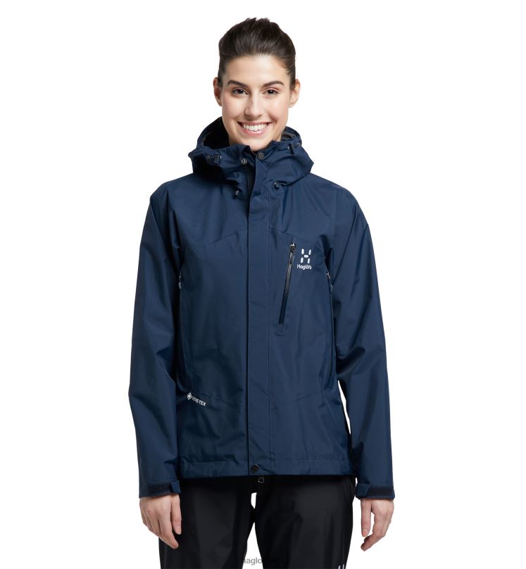 Tarn Blue Women Haglofs Astral GTX Jacket Tops ZXT0L539