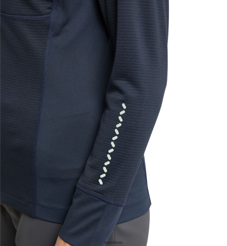 Tarn Blue Women Haglofs L.I.M Mid Multi Hood Tops ZXT0L598