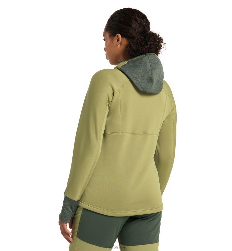 Thyme Green/Fjell Green Women Haglofs Betula Hood Tops ZXT0L688